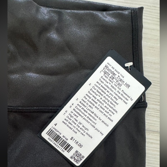 Brand New Lululemon Wunder Train High Rise Leggings 28” Foil - Picture 2 of 5